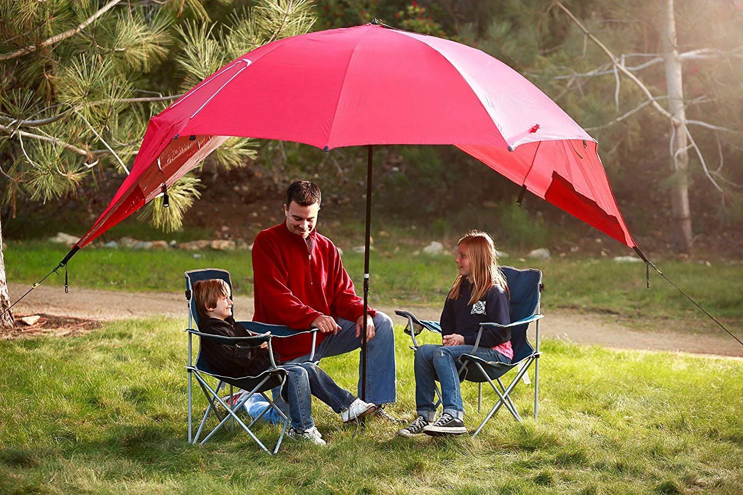 Blue 8foot Folding Beach Umbrella Spf 50 Beach Umbrella With Carry Bag