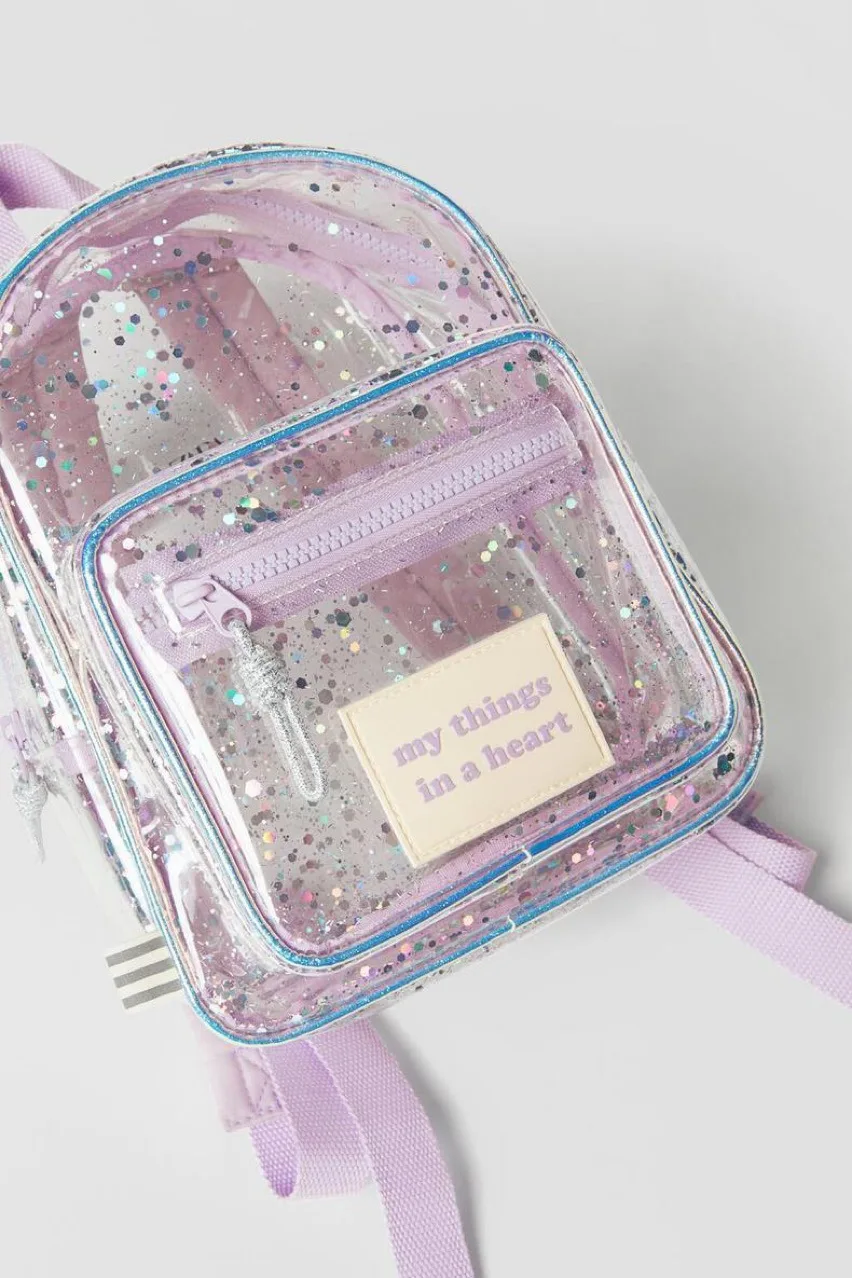 Children's School Bag Transparent Plastic Mini Backpack Girls School