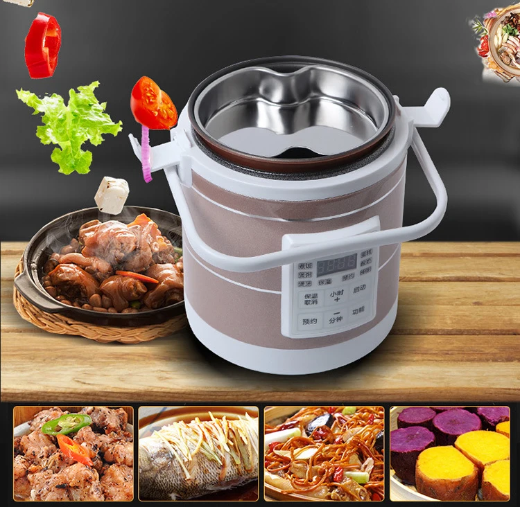 2020 New Model 12v 14v Dc Car Mini Rice Cookers With Usb Power Supply