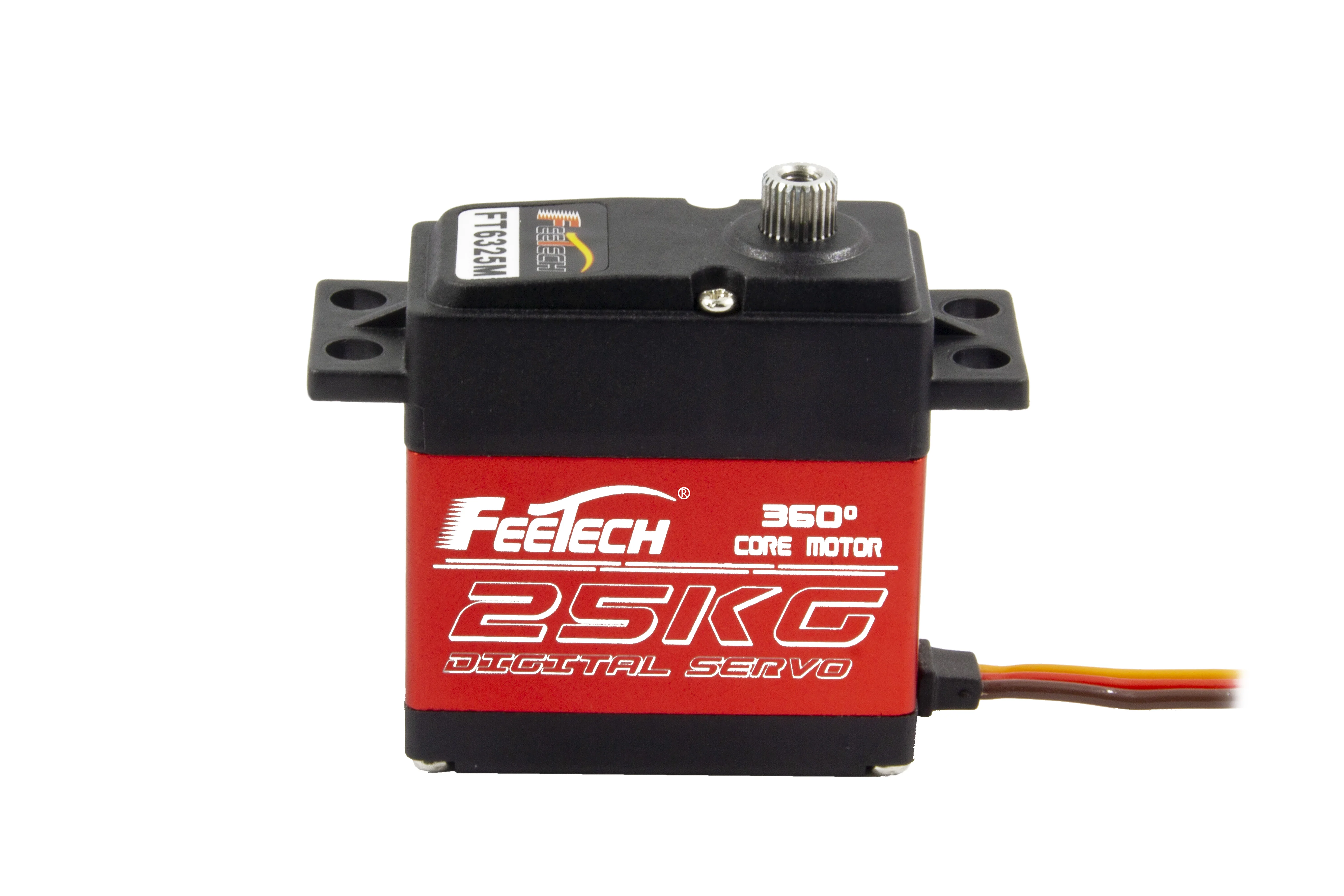 4v 25kg 360 degree controllable steel gear no limit degree servo