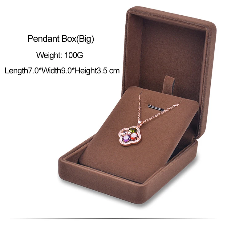 Custom Wholesale Velvet Fabric Jewellery Packaging Necklace Bangle Bracelet Ring Set Jewelry Box