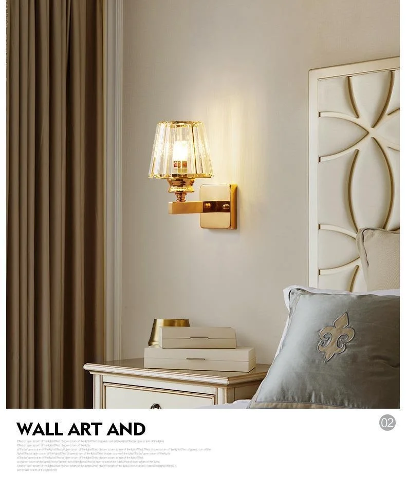 product modern minimalist crystal wall luxury led creative iron for bedroom bedside aisle hotel living room entrance background wall-26