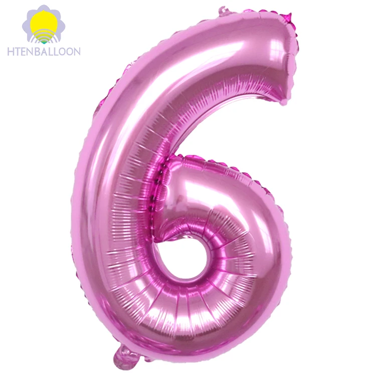 number foil balloon