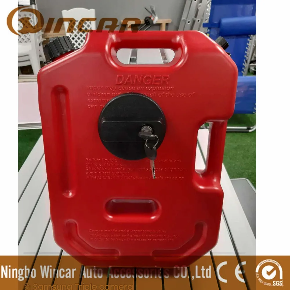 Plastic Jerry Can With Holder Portable Diesel Oil Fuel Tank For Suv Atv
