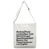 Recycled Wholesale Bulk Plain Canvas Handbag Beach Tote Bag Monogram Printing Lady Cross Body Bag