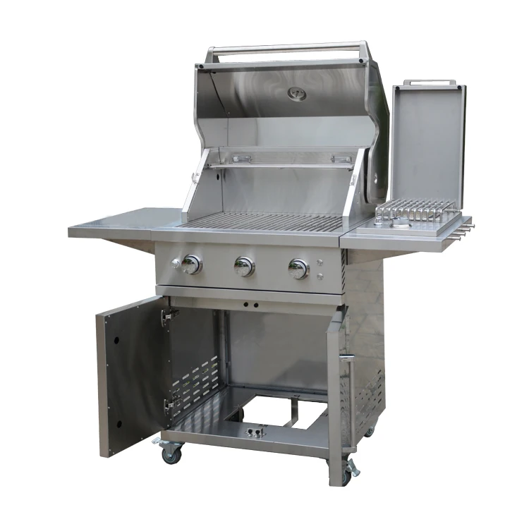High end stainless steel barbecue gas grill stainless steel burner for bbq island