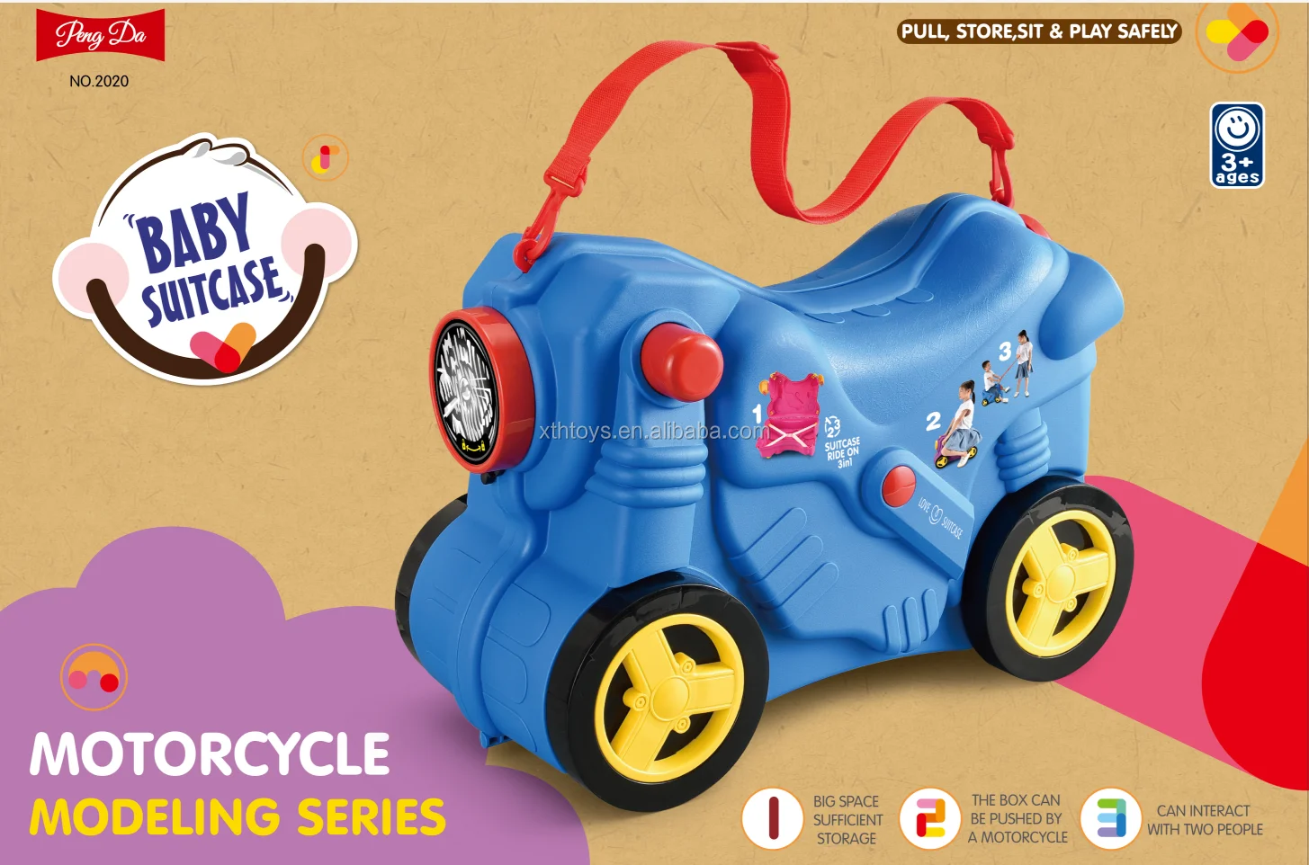 motorcycle in a suitcase