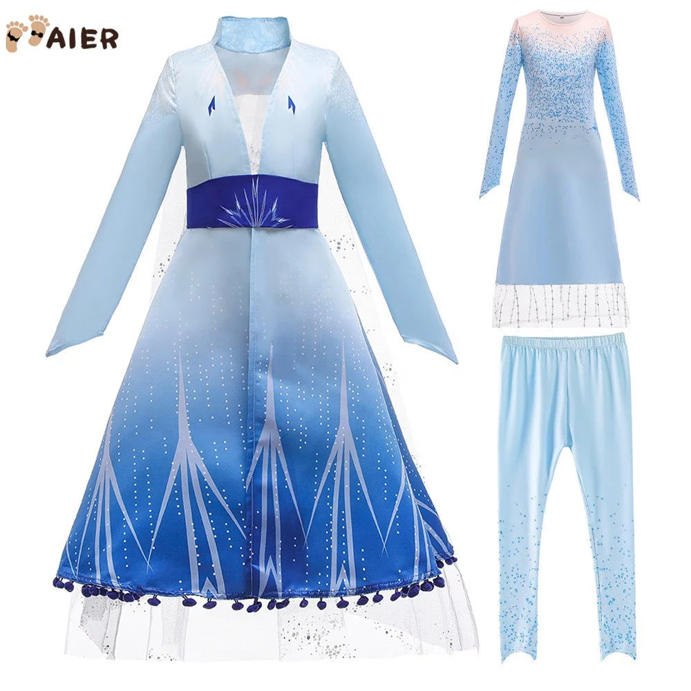 Aier Dress Up Frozen 2 Princess Elsa 2 Dress Princess Elsa Costume