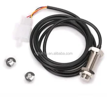 אוניברסלי אופנוע דיגיטלי צבעוני LCD מד מהירות מד מרחק Tachometer מהירות חיישן