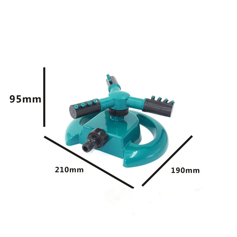 rotating adjustable 3 arm garden sprinkler