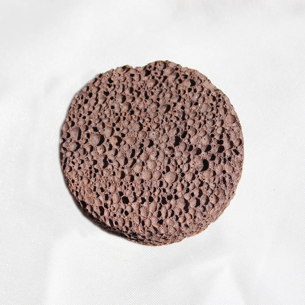 red and black natural pumice stone for cleaning feet