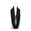 E307 Autumn Winter Women Wool Infinity Loop Scarves Hidden Zipper Portable Travel Foldable Pocket Scarf
