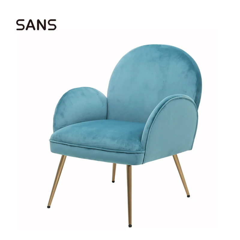 Best Selling Living Room Blue Luxury Uphoslstered Furniture Velvet Chair Buy Living Room Chair