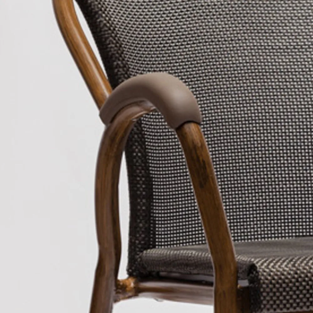 Outdoor garden bar Cafe restaurant dining table and tex-tilene fabric chair set.jpg