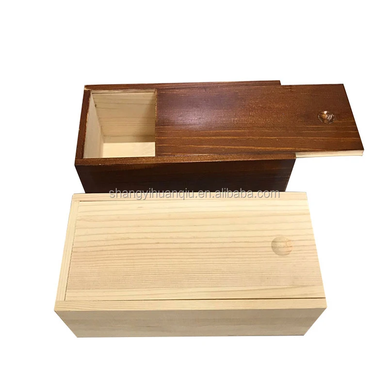 Wholesale Unfinished Slid Lid Cheap Solid Wooden Box Buy Unfinished