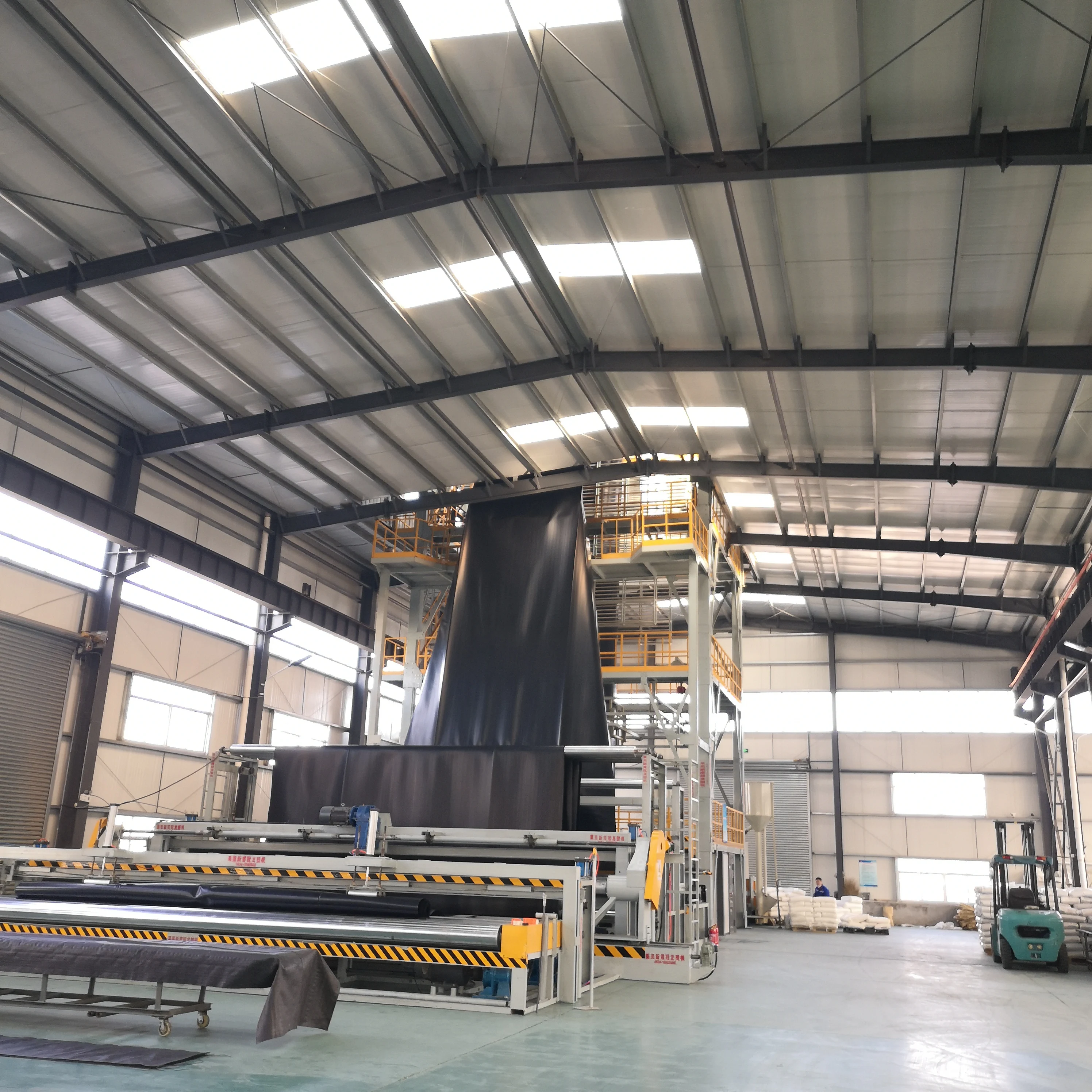 Buy hdpe black and white geomembrane biofloc tank circular membrane cover liner sheet