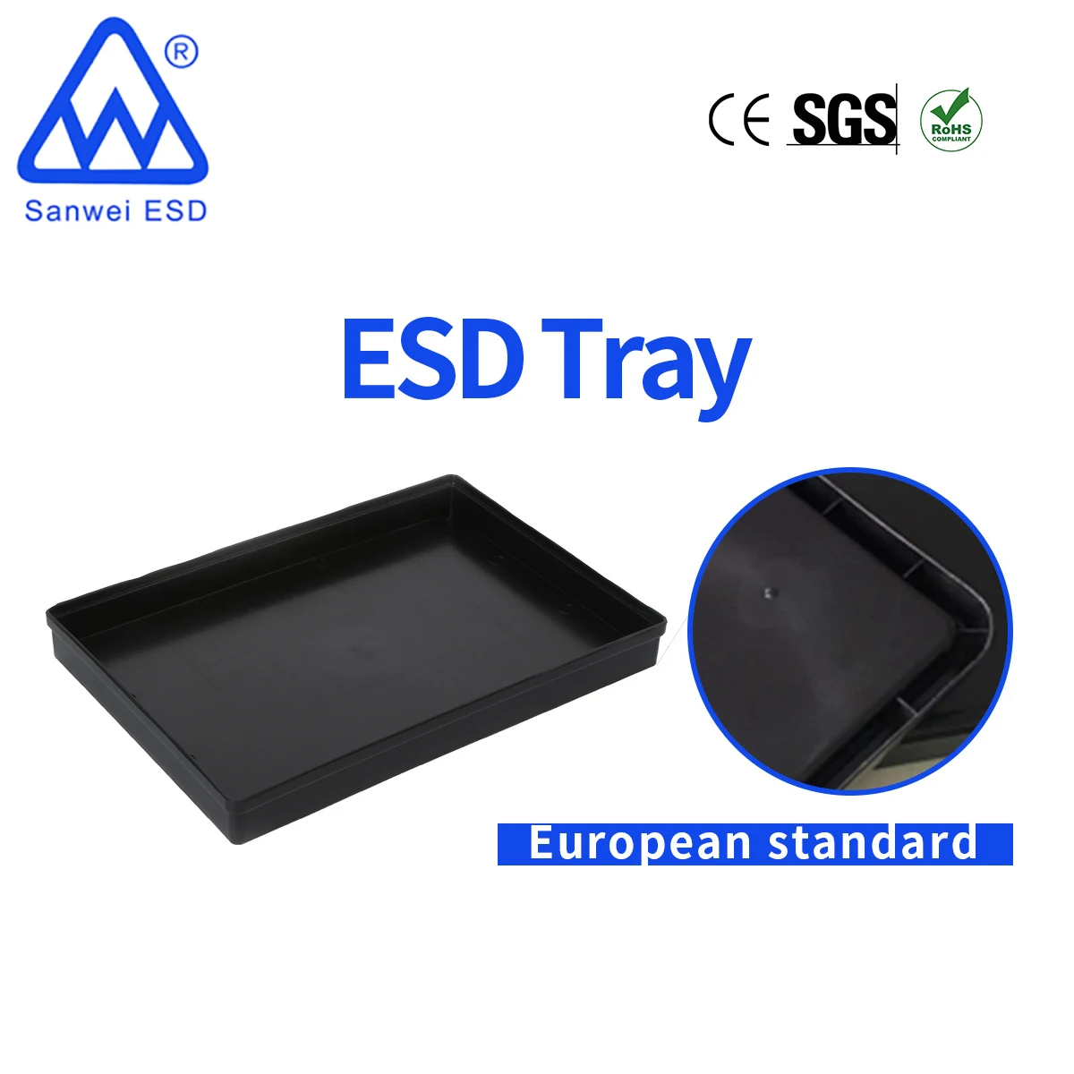 esd conductive tray