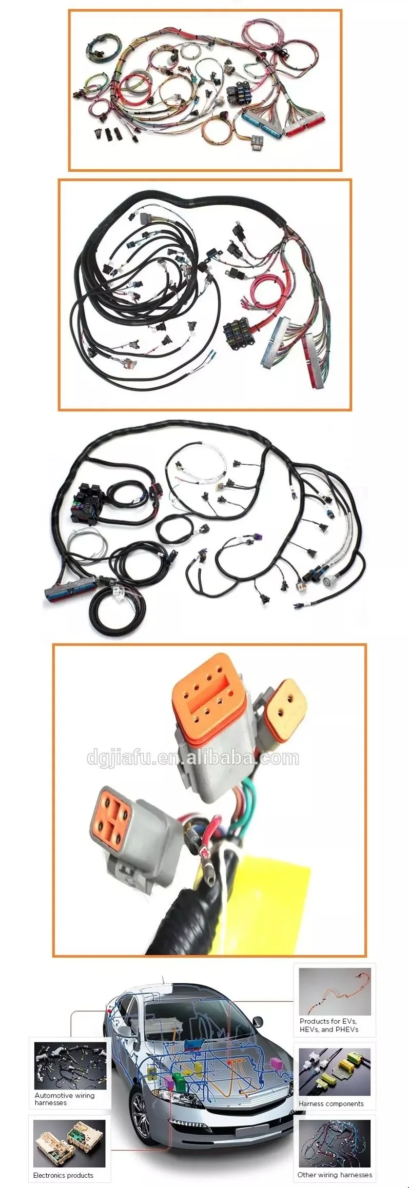 Automotive Engine Wire Harness Ls3 4.8l 5.3l 6.0l Swap 4l60e Standalone Dbc Dbw Wiring Harness