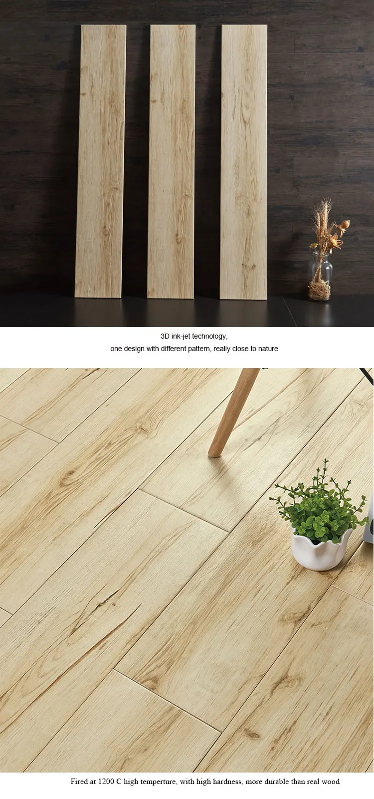 Light Color 8x48 Non Slip Effect Striped Wood Texture Plank Look 200x1200 Ceramic Wood Grain Floor Tile Buy Floor Ceramic Wood Grain Tile