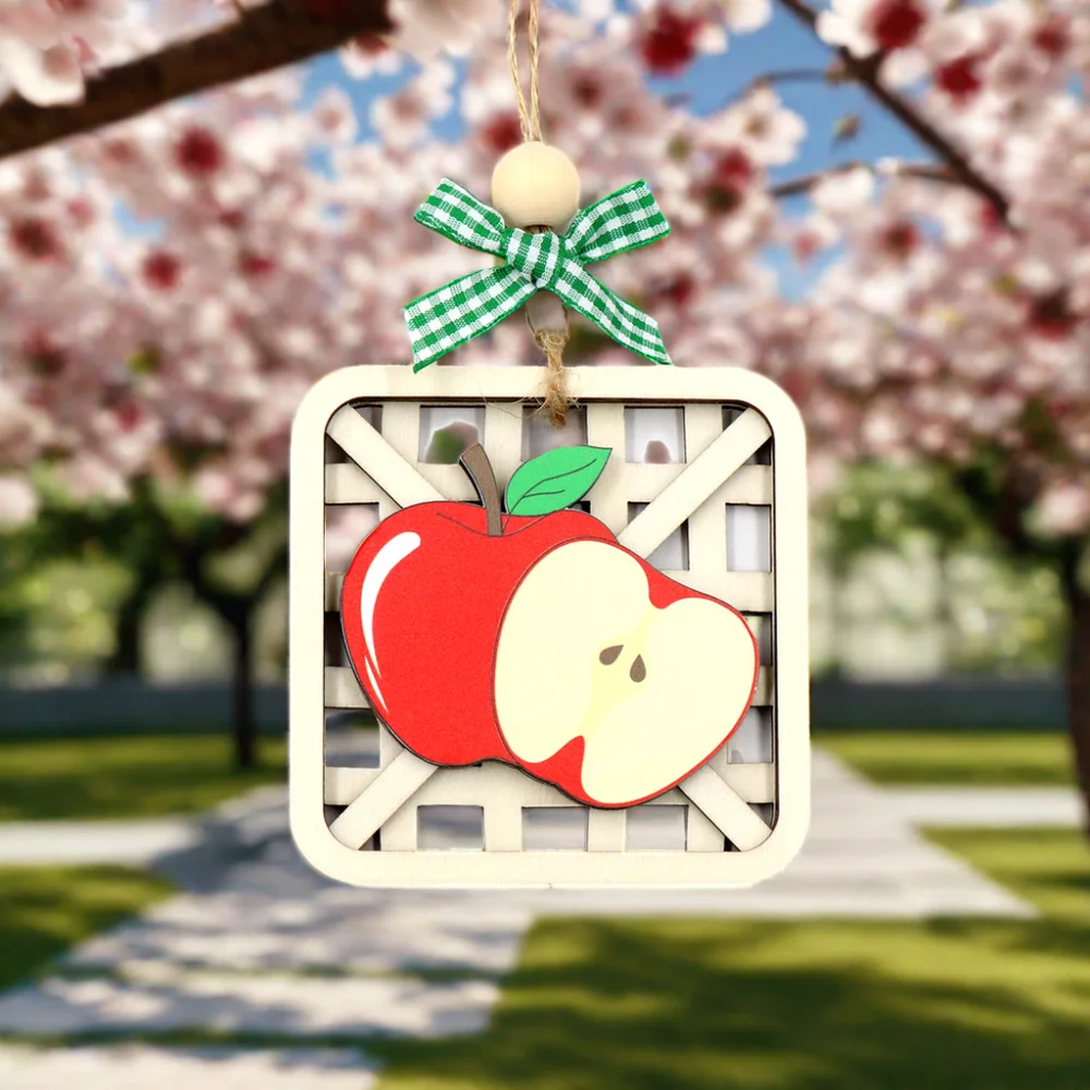 Festivals & Parties Series Lemon Apple & Strawberry Party Decorations including Wooden Pendants & Baskets for Gifts details