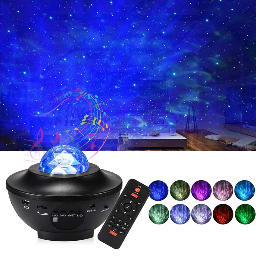 Star Projector Light LED Mini Projector Night Light Colorful Galaxy Projector For Christmas Decoration
