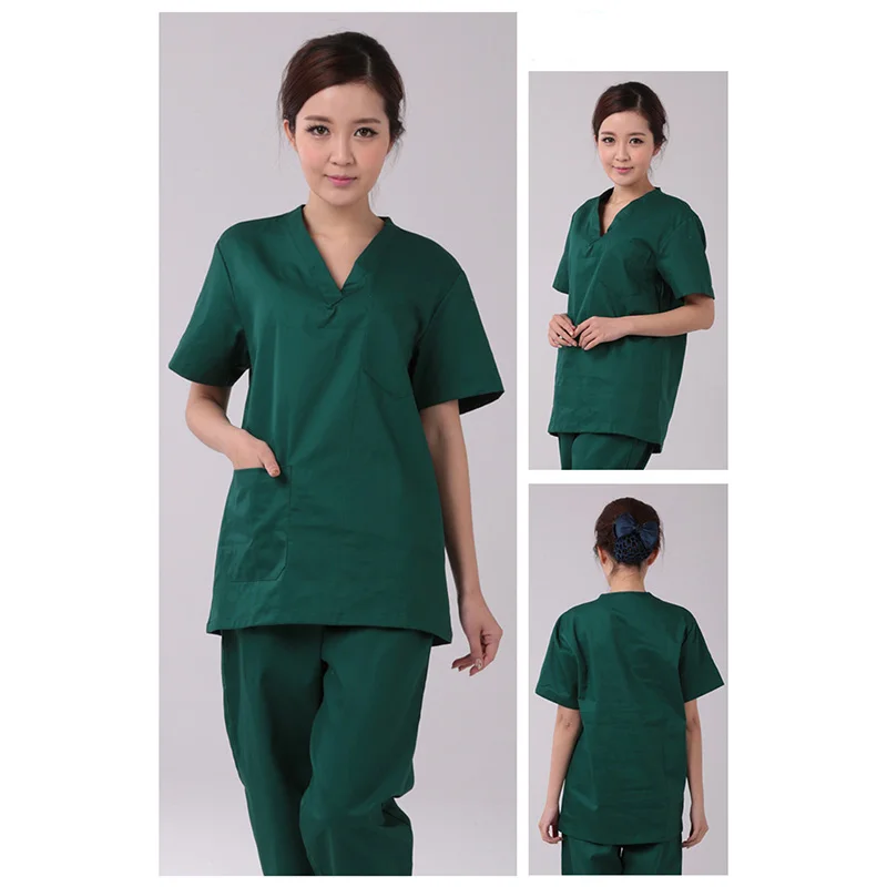 Waterproof Medical Water Resistant V Neck Used Hospital Unisex Uniform ...