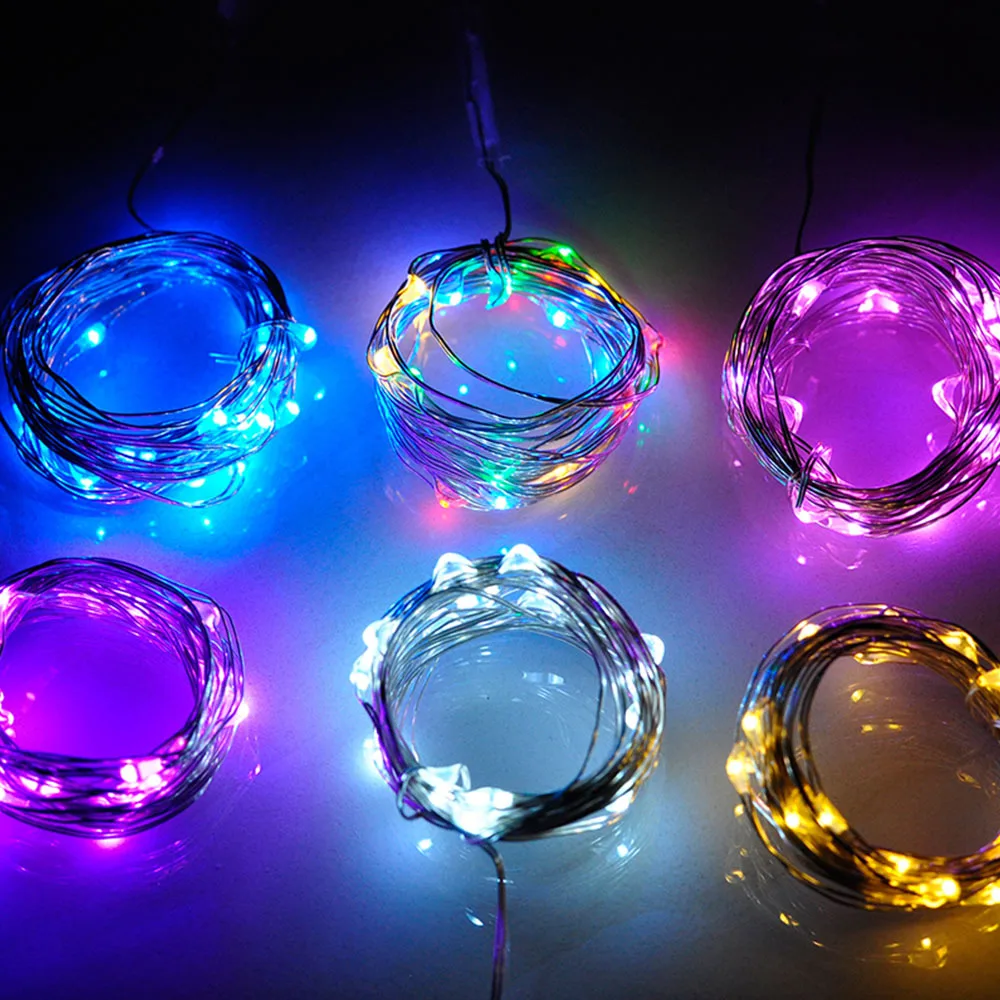 Button Battery Box Timing Led Copper Wire Fairy Garland String Lights 6h On 18h Off Buy Led
