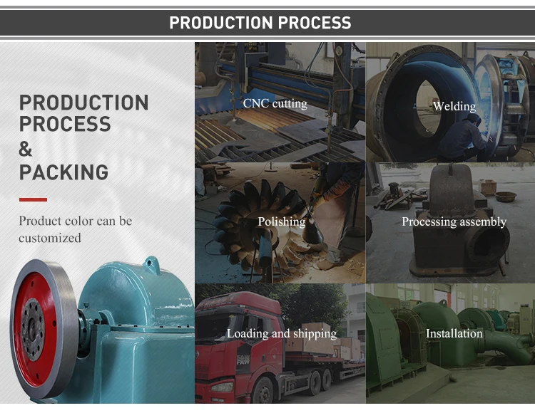 Small hydro  power river water turbine generators 200 kw