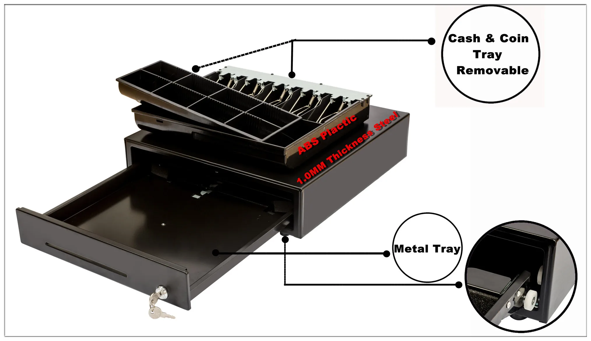 Kr410 Roller Electronic Cash Drawer For Point Of Sale Buy Cash