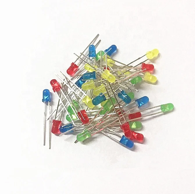 5MM/3MM  LED diode kit LEDs Set Red Green Yellow Blue Electronic Diode