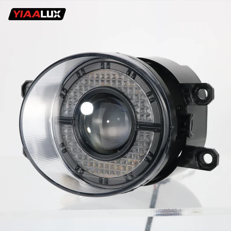 Plug and Play 3.5 Inches Single Lens Halo Angel Fog Light for Toyota with Unique Heat Dissipation Design manufacture
