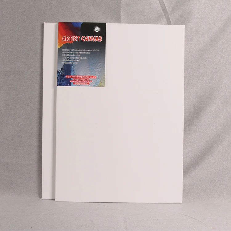 280g 10*12 Inch 100 Pure Cotton Canvases High Quality Solid Wood Pine Stretch Canvas Frame For