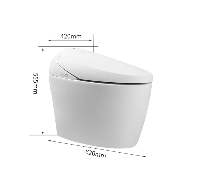 110v/220v cheap bathroom smart water closet foot sensor intelligent electric bidet automatic wc smart toilet bowl