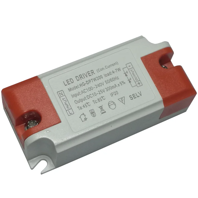 Details about   2x 4-7W Power Supply Driver For LED Light Lamp Bulb 300mA 100-240V AC to 14-25V