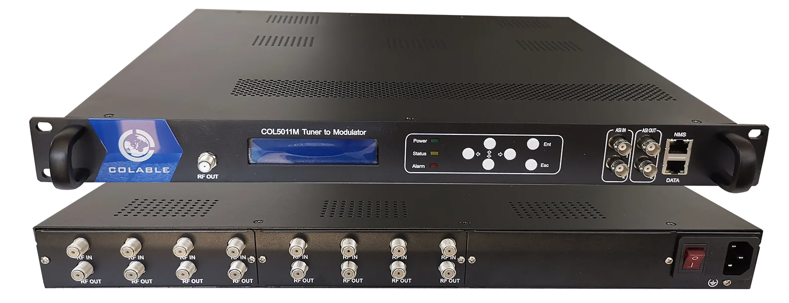 免费8 通道 dvb-s dvb-s2 到 isdb-t rf 转换器调制器 col5011m