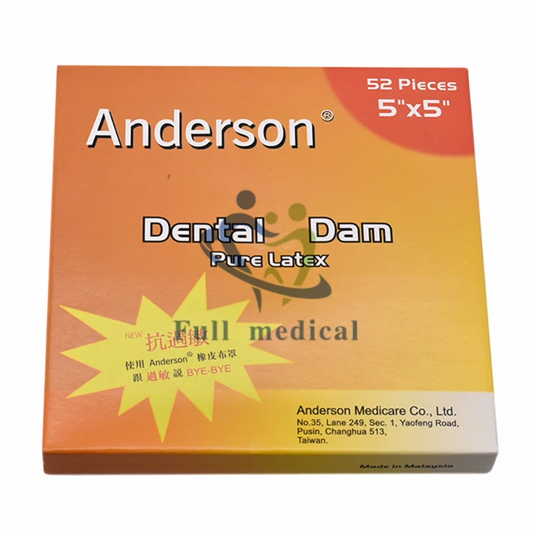 Full Mdical High Quality Pure Latex Rubber Dam Dental Dam Antiallergy