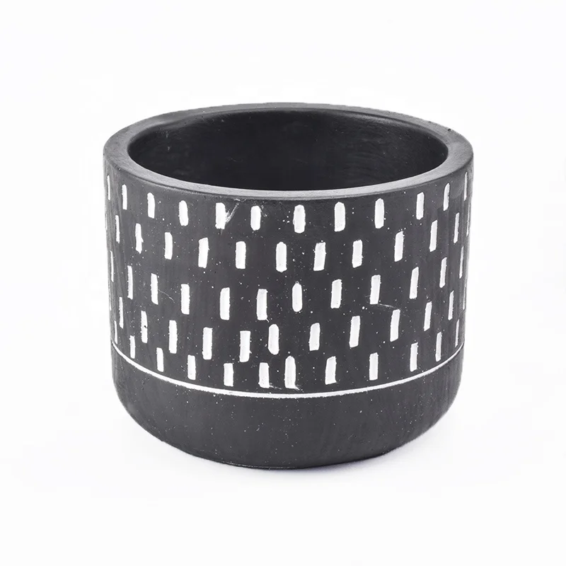 400ml round cement candle holders handmade candle jar party decoration
