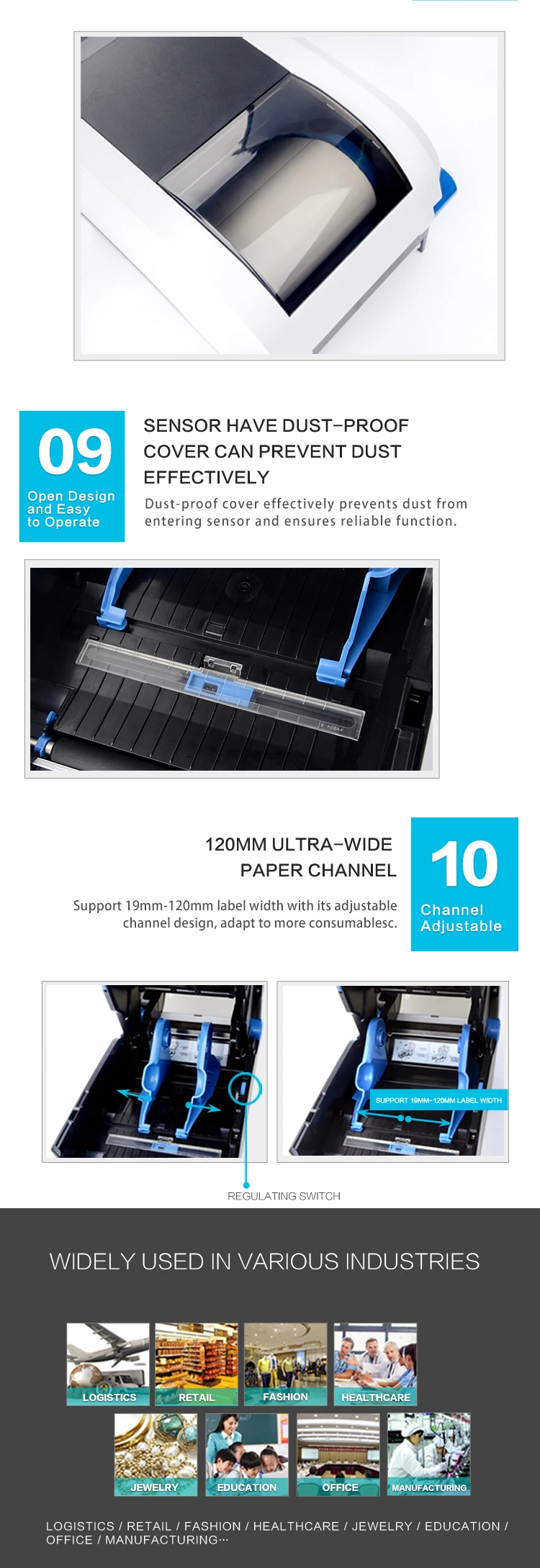 Precision Control Barcode Printer Mainboard Vial Label Android Barcode