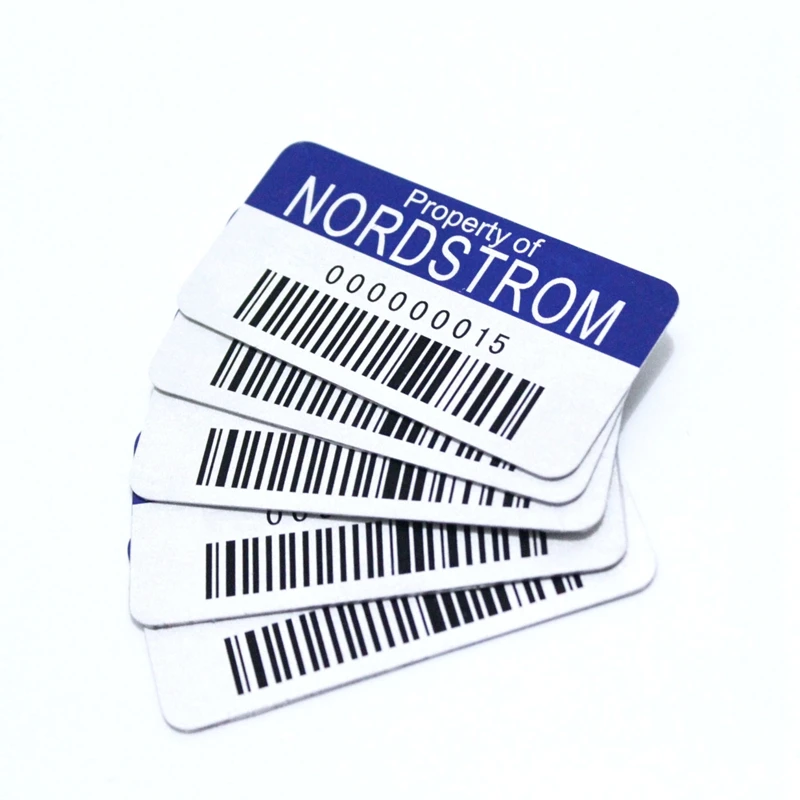 Custom Metal Asset Tags For Equipment Bar Code Tags Serial Numbers 3m