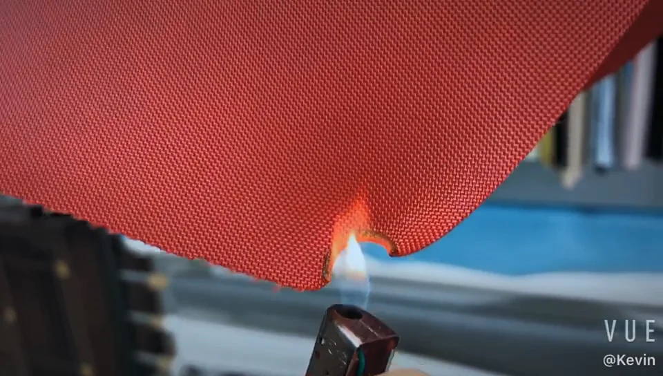 Fireproof Waterproof Fabric 600d Polyester Oxford Material Flame
