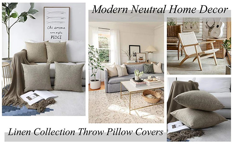 Linen cushion cover