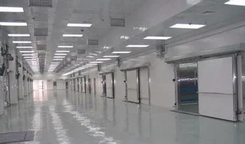 Meat cooling refrigerator and defrost room in beef slaughterhouse