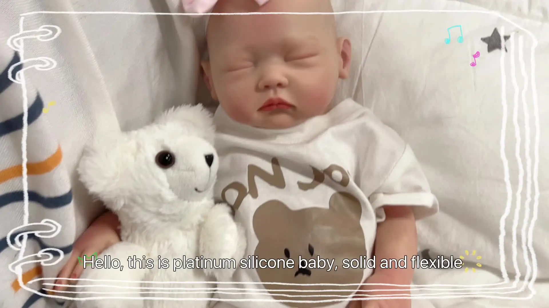 Vollence 38cm Elfe Poupées Bébé Entièrement en Silicone,Pas des Poupées en Vinyle, Silicone