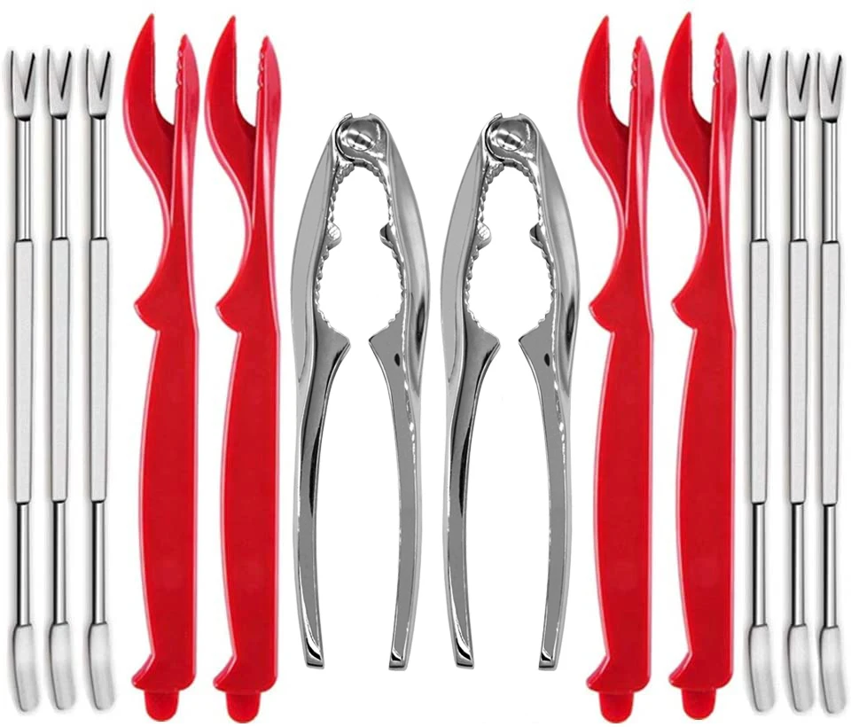 
customization macadamia cashew nut and crab and claw and lobster cracker set seafood tools set 