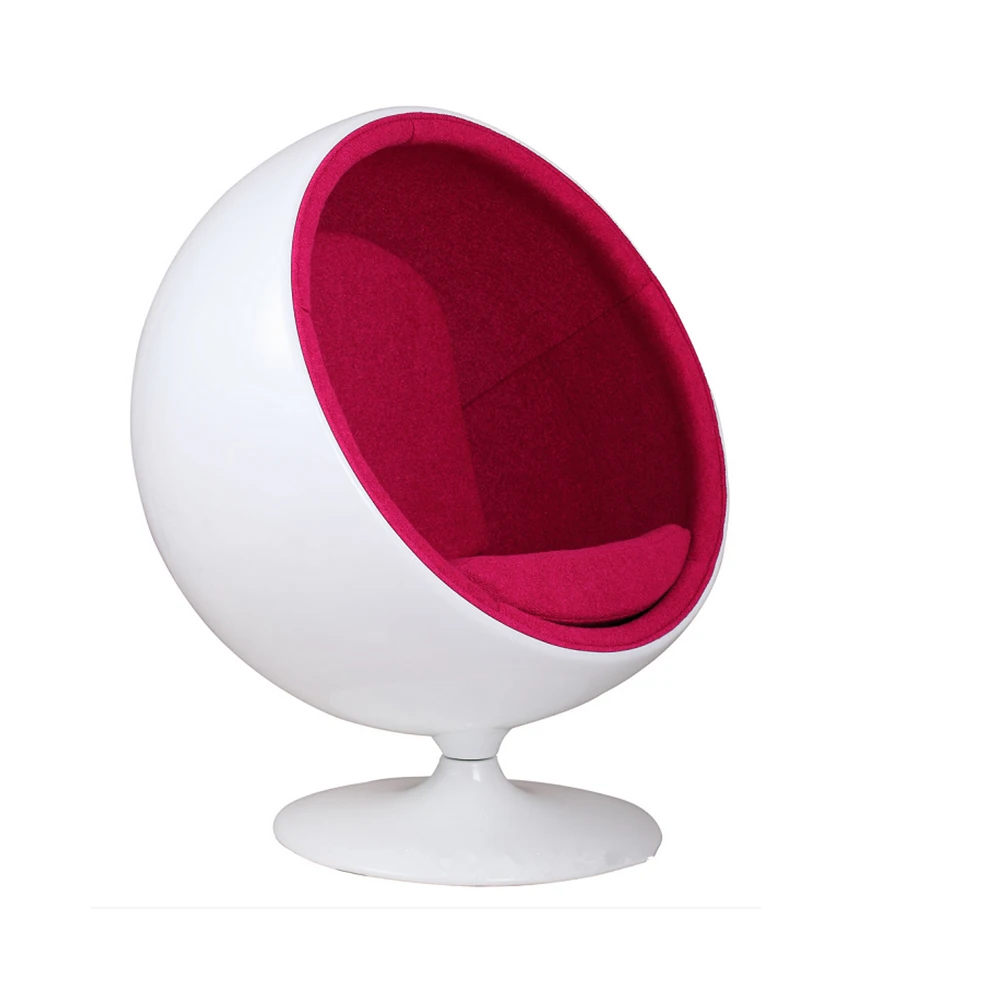 pink ball chair