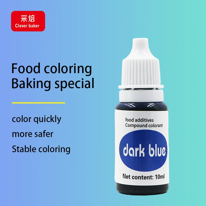 Edible Coloring Dark Blue Halal Food Colour Liquid Hot Sale Food Dye