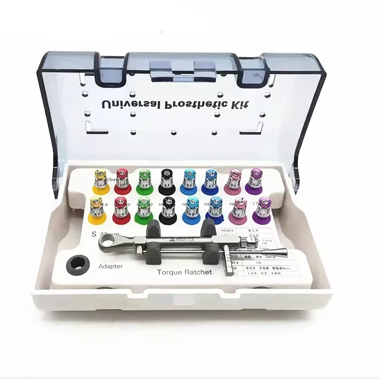 Torque Wrench Prosthetic Kit Torque Wrench Ratchet 16 Hex Drivers