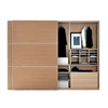 Wooden wardrobe system structure sliding single cabinet price