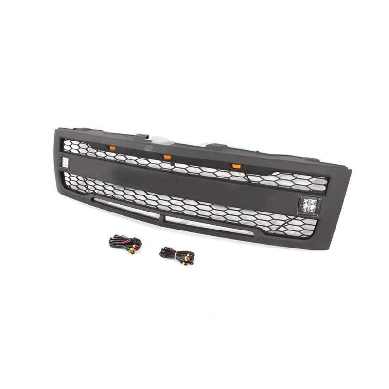 Black Front Bumper Grill Trims Meshes Grille Covers For Chevrolet