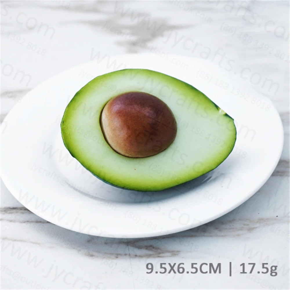 Artificial Fruits Foam Articifial Avocado Lifelike Fruit Model Toy Props for Teaching Photography Props Home Decoration Cut Avocado Style